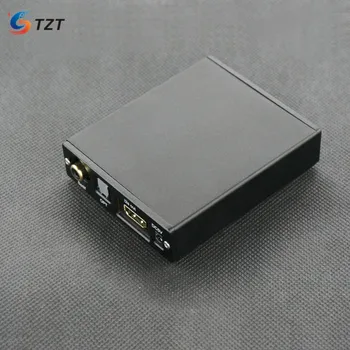 

TZT XMOS XU208 Coaxial Fiber Decoder Board with Shell USB HDMI IIS Output PS Interface DSD