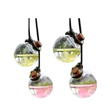 Автомобильный подвесной освежитель воздуха с ароматом, пустая стеклянная бутылка для эфирных масел, распылитель, пустая стеклянная бутылка Automobil