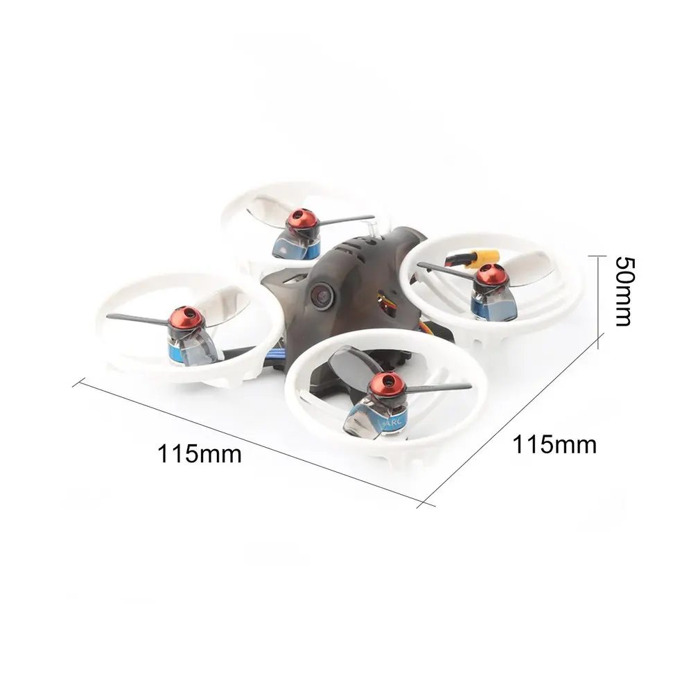 LDARC ET115 2-3S 5,8G крошечный микро FPV RC гоночный Дрон с 100mW 16 ch VTX камера ntsc OSD 12A BLHELIS PNP версия