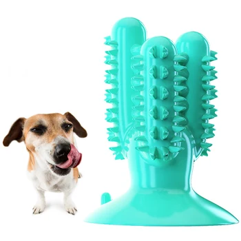 

Dog Tooth Cleaning Suction Cup Molar Stick Dog Toothbrush, Pet Dental Oral Care Natural Rubber Bite Resistant Chew Toys for Dogs