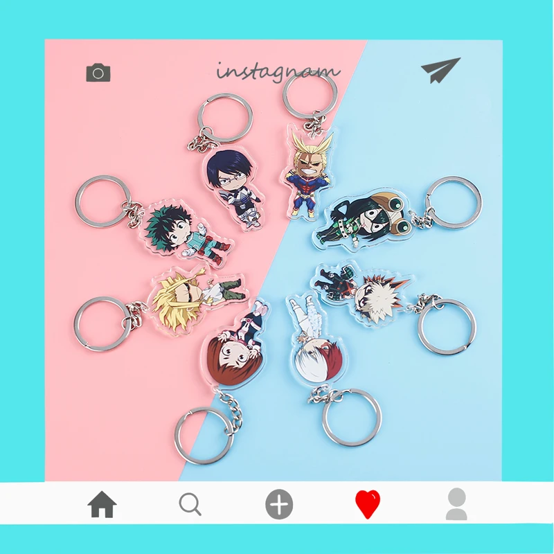 My Hero Academia Bakugou Katsuki Pendant Anime Action Figure Keychain