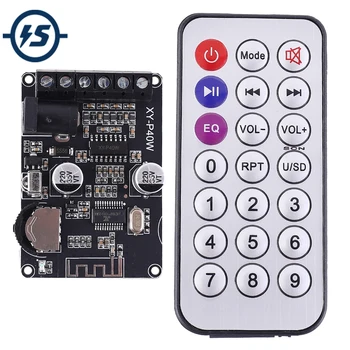 

Stereo Bluetooth Power Amplifier Board 5V 12V 24V 20W 30W 40W Bluetooth Receiver Module Infrared Remote Control with Case