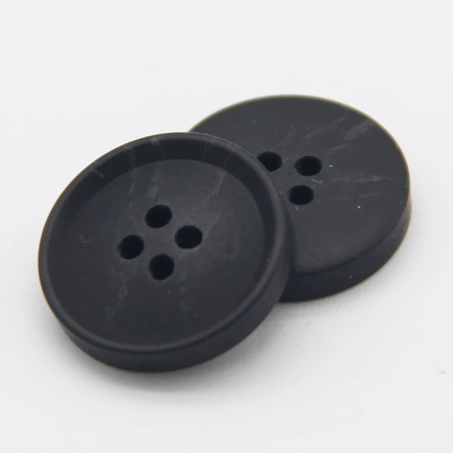 HENGC Resin Imitation Horn Large Decorative Coat Buttons For Clothing Sweater Suit Cardigan Big DIY Sewing Accessories Wholesale YDWH485 Black