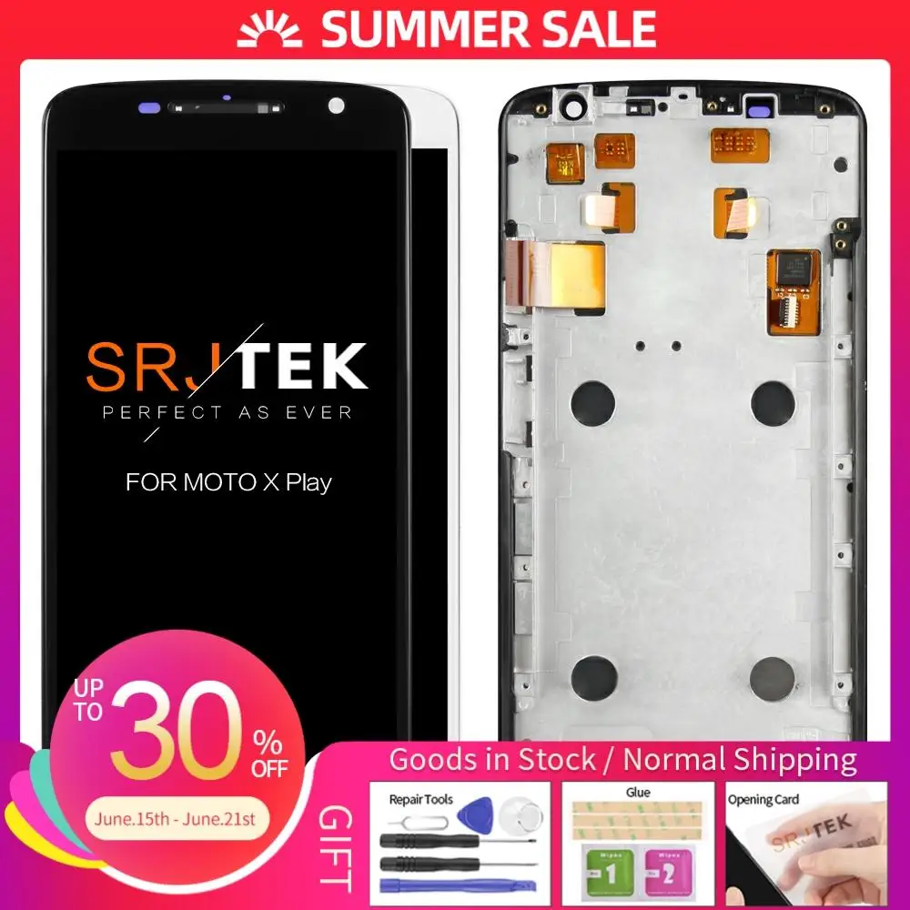 Гарантия для Motorola Moto X Play ЖК-дисплей + рамка дигитайзер X3 XT1561 XT1562 XT1563 | Мобильные
