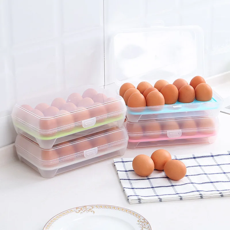 Junejour 10/15 Сетка Коробка для хранения яиц домашний яичный контейнер в холодильник портативные свежие контейнеры кухонные принадлежности для приготовления пищи
