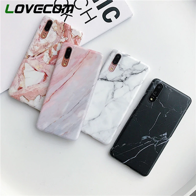 LOVECOM Classical Marble Texture Phone Case For Huawei P40 Pro P30 P20 Lite Mate 30 20 Shockproof Bumper Soft IMD Back Cover | Мобильные