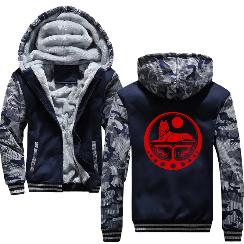 Navy blue Мужская спортивная одежда с модным принтом, мужская толстовка с капюшоном, спортивный костюм, пальто, повседневная спортивная одежда, толстовки - Цвет: Navy blue