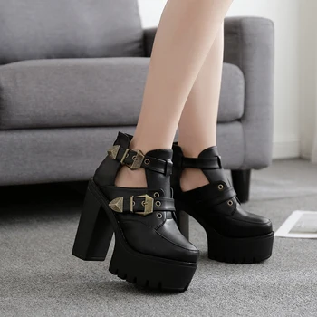 

2018 Nightclub cross with 13cm thick with high platform with waterproof sandals.