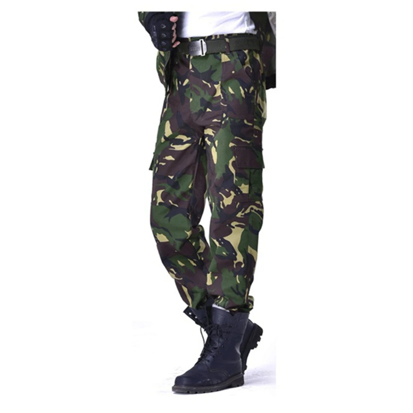 Мужские армейские тактические брюки спецназа камуфляжные боевые солдатские тренировочные штаны военная униформа Рабочая одежда брюки