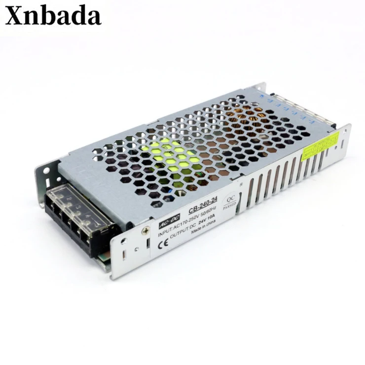 24V10A 240W ультра-тонкий non-непромокаемый переключатель блока питания