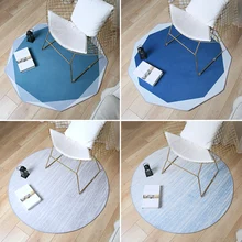 Современный простой круглый ковер гостиной, журнальный столик, спальня, компьютерный стул, дом, напольный коврик для гардероба в Северной Европе