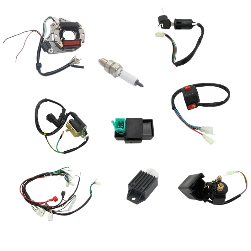 

Complete Electronic Stator Coil Cdi Harness 4-Stroke Atv Klx 50Cc 70Cc 110Cc 125Cc Four-Wheeled Motorcycle Off-Roader Karting