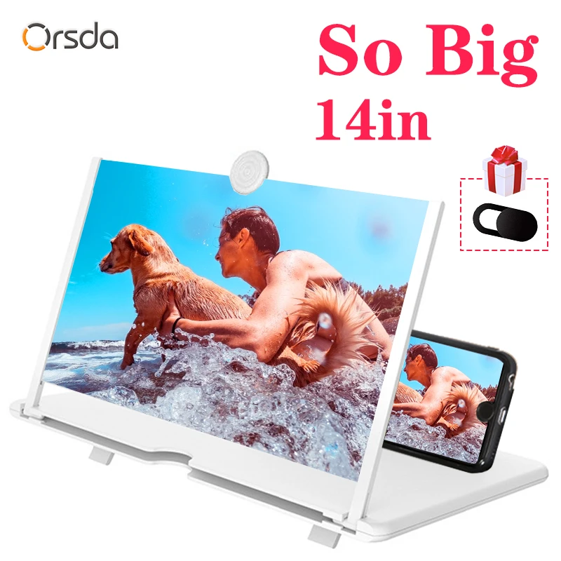 Orsda 10/12/14 inch HD Stylish Universal Screen Amplifier 3D Mobile Phone Screen Amplifier for All Mobile Phone Mag Orsda 10/12/14 inch HD Stylish Universal Screen Amplifier 3D Mobile Phone Screen Amplifier for All Mobile Phone Mag