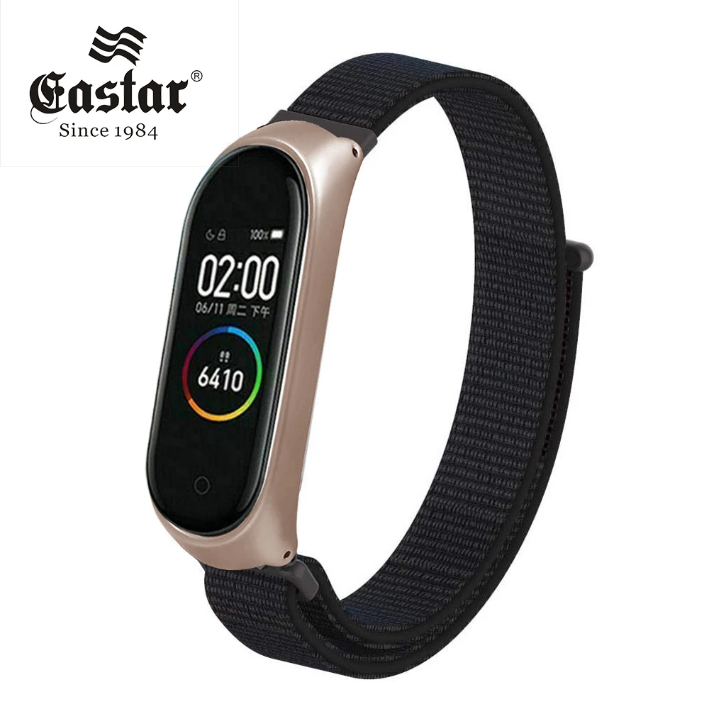 Умный браслет на запястье нейлоновый ремешок для Xiaomi mi Band 3 4 mi Band 4 3 ремешок металлический браслет корпус из нержавеющей стали ремешок на запястье
