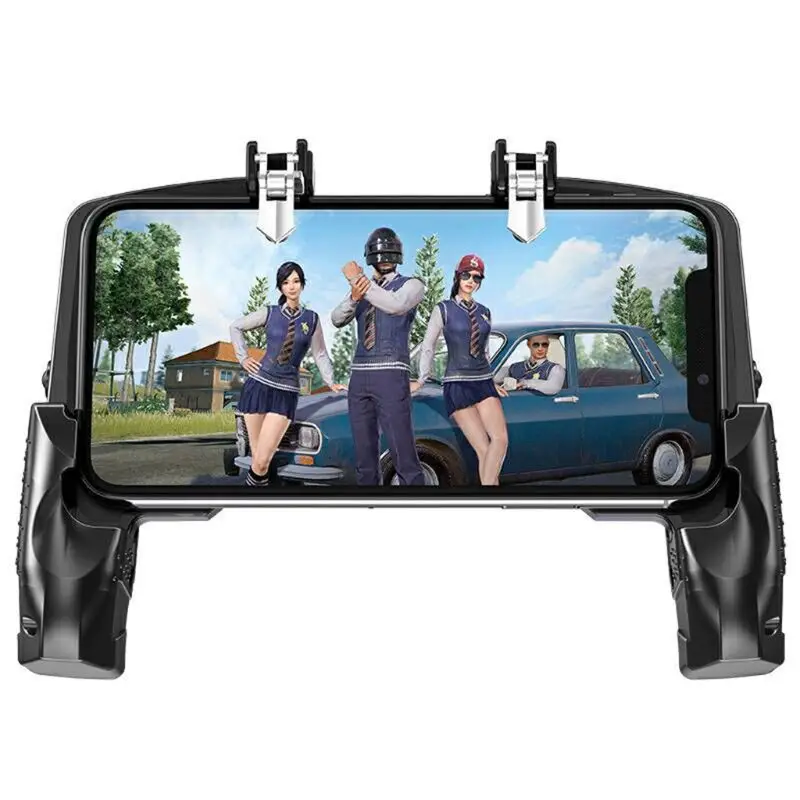  Portable Game Handle Four-Finger Linkage Fast Shooting Button Controller Joystick for PUBG Rules Of