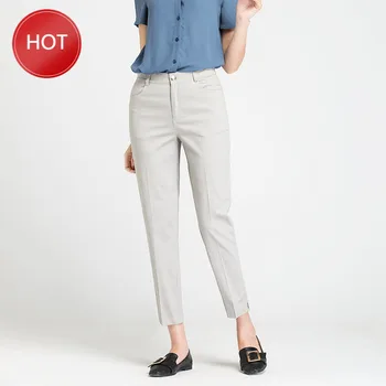 

Winter Womn Cotton High Quality Casual Long Pants Fashion Ladies Long Cotton Pants DropshippingStreetwear Women