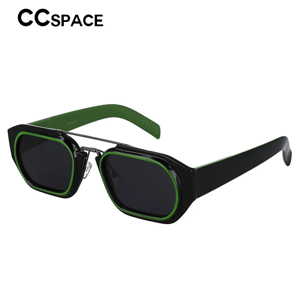 

53095 Gafas Cuadradas Fashion Double Beam Square Sunglasses Vintage Decorative Summer Men Women's Shades Uv400 Occhiali Da Sole