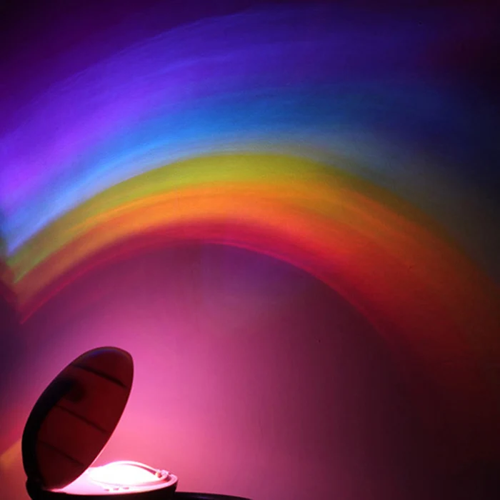 Egg-shaped 3 Modes LED Creative Colorful Rainbow Night Light Romantic Magic Rainbow Projection Lamp For Kids Bedroom Home Decor