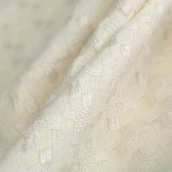 

145CM Wide 400G/M Weight Soft Beige Tweed Knitted Wool Acrylic Fabric for Autumn Spring Dress Jacket DE1214