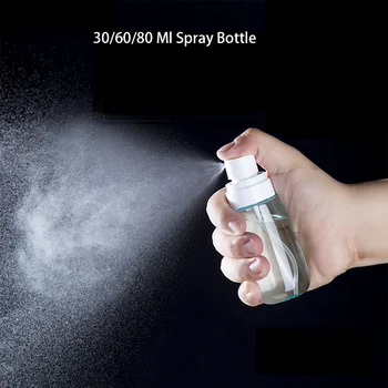 

1pcs Home 30/50/100 Ml Empty Plastic Alcohol Liquid Perfume Spray Bottle Portable Refillable Bottles Mist Pump Atomizer Travel