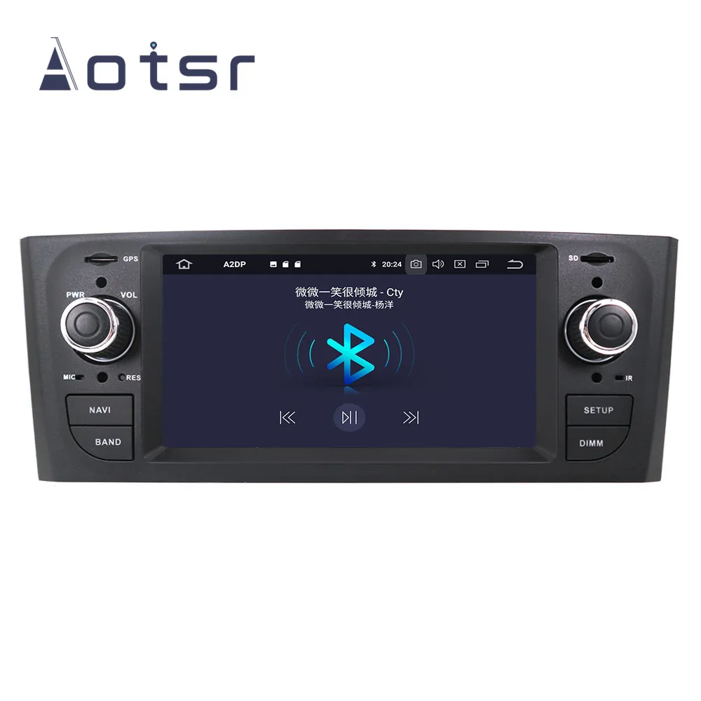 Android 9,1 дюйм/сек, GPS Navi автомобильный Радио плеер для FIAT Punto 2005-2009 Linea 2007-2011 магнитофон головное устройство мультимедийный плеер