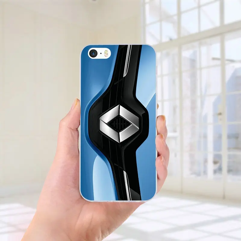 Мягкий силиконовый чехол для телефона из ТПУ для iPhone 8, 7, 6, 6S Plus, X, XR, XS, 11 Pro Max, 5, 5S, SE, 5C, 4, 4S, чехол с логотипом Super Cars, Renault - Цвет: Picture 11