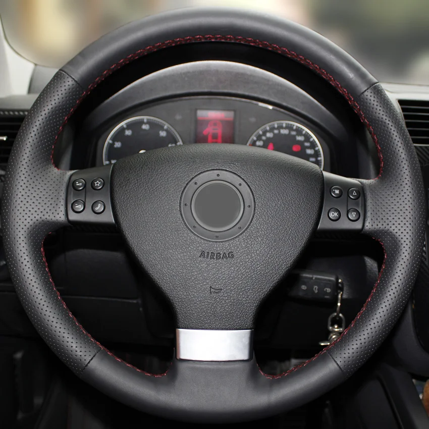 Искусственная кожа CARDAK черный цвет искусственная для Volkswagen Golf 5 Mk5 Passat B6 Tiguan 2007 2008