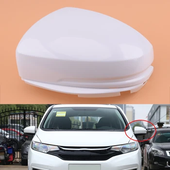 

Car White ABS Left Side Rearview Wing Door Mirror Cover Cap Housing Fit for Honda Fit Jazz 2014 2015 2016 2017 2018