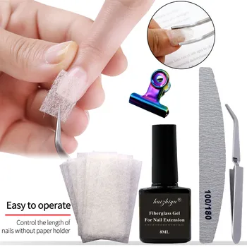 

Nail Extension Fiber Sheet Plus Fiber Glue Set Bottom Sealing Layer Phototherapy Nail Extension Fiber Sheet Plus Fiber Glue Set