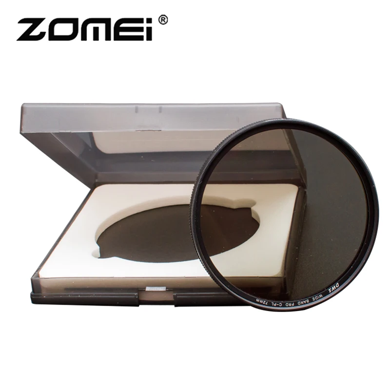 Zomei Ultra Slim Циркулярный поляризационный фильтр PRO CPL Камера фильтр для объектива 52/55/58/62/67/72/77/82 мм для Sony Nikon Canon Pentax