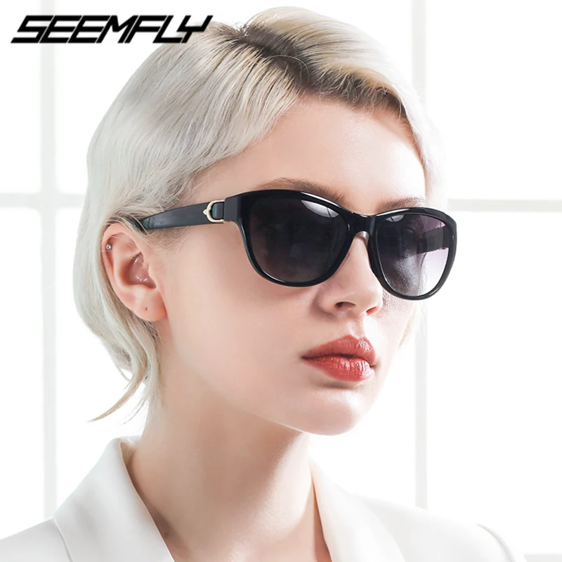 

Seemfly 2019 Luxury Brand Design Cat Eye Polarized Sunglasses Womens Lady Sun Glasses Female Driving Eyewear Oculos Gafas De Sol
