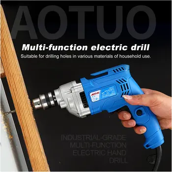 

710W Electric Handheld Screwdriver Drill Self-lock Chuck/Metal Chuck Electric Drilling Machine Mini Hand Drill Power Tool