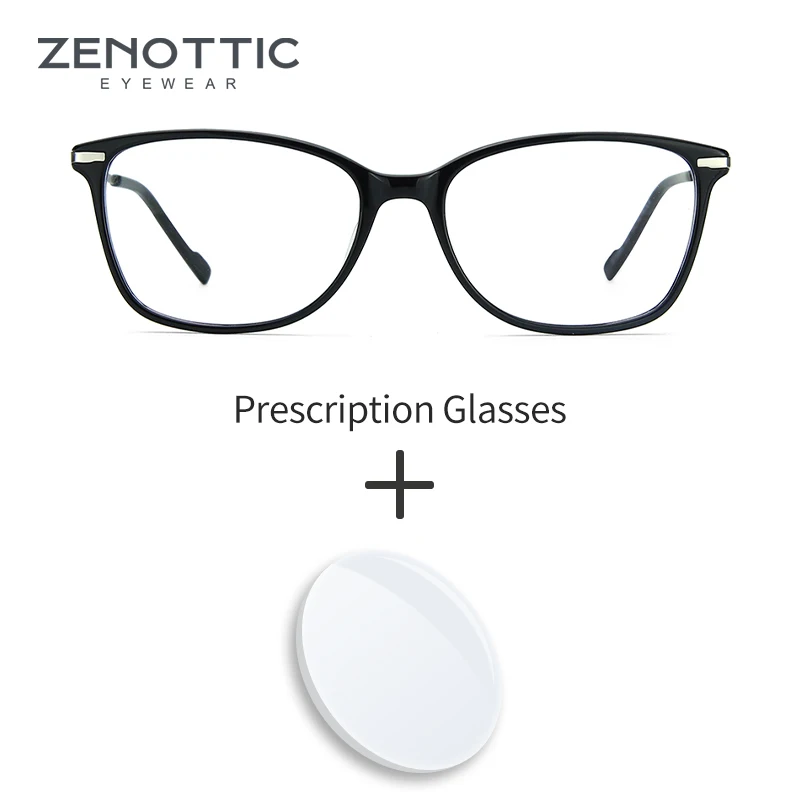 Очки ZENOTTIC рецептурные для женщин и мужчин винтажная оправа оптические при близорукости гиперметропии