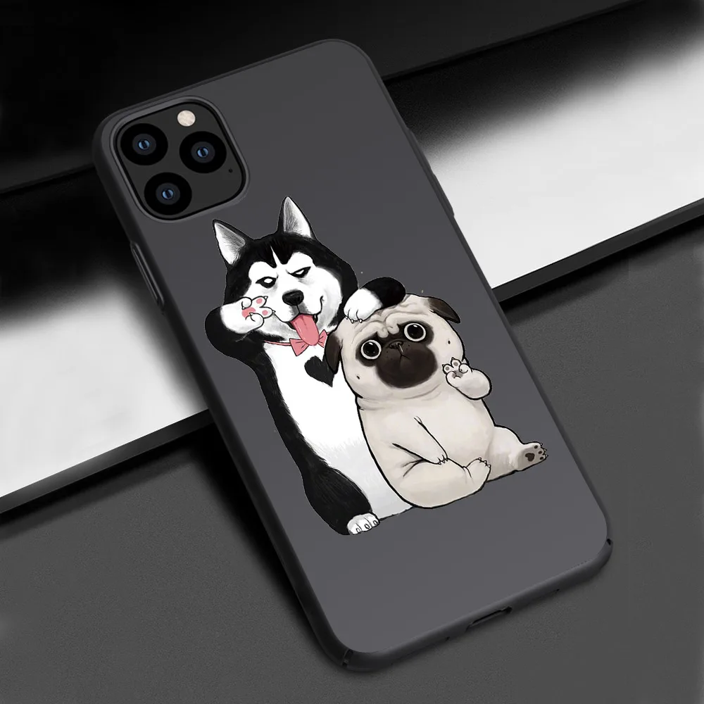 01 Чехол для телефона с милой собачкой кошкой для iPhone 11, 8, 6 S, 6, 7 plus, XR, X, XS, 11 Pro MAX, чехол для iPhone XR, SE, XS, 8, чехол для телефона - Цвет: 01
