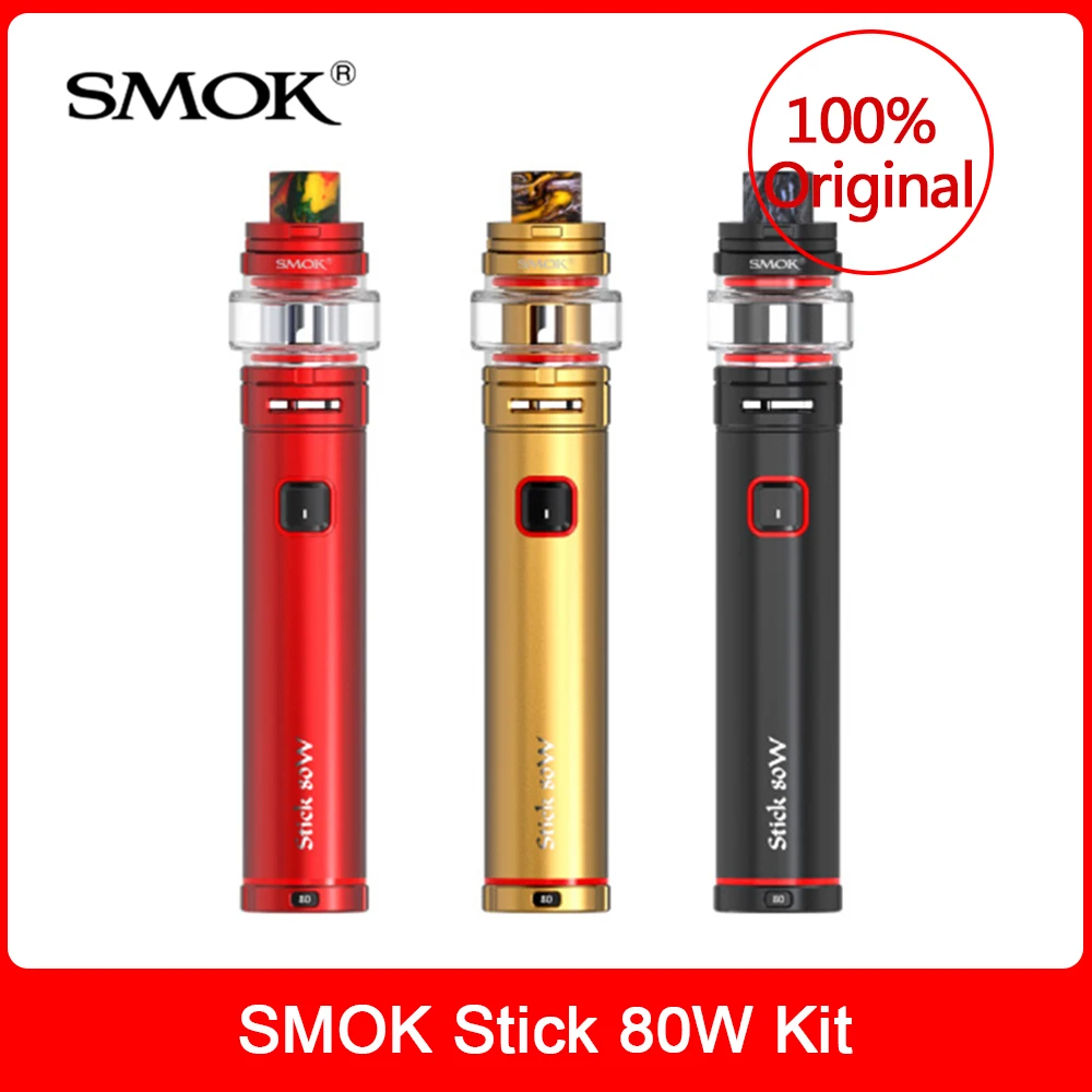 Newest Original SMOK Stick 80W Vape Kit built-in 2800mAh Battery +6ml TF tank MTL Vape e-cigarette VS stick V9 Vape pen kit