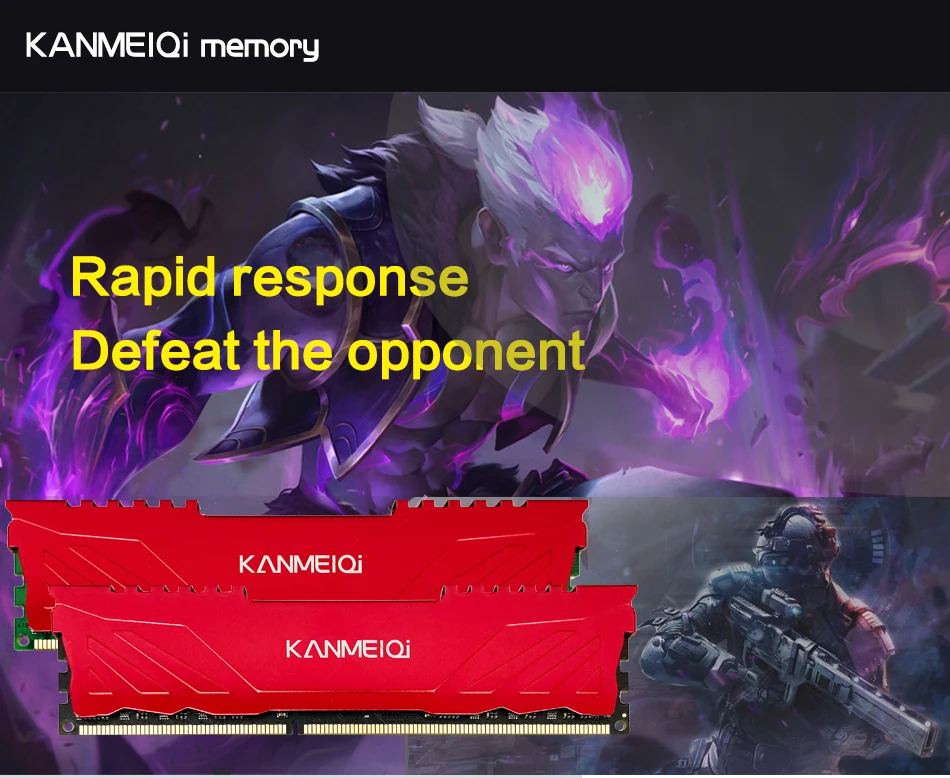 Kanmeiqi-memória ram ddr3, 8gb, 1600mhz, 16gb, 1866mhz,