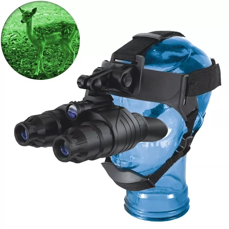 

Pulsar Night Vision Goggles Hunting GS 1x20 Tactical Infrared Night Vision Equipment Binoculars Head Mount Kit 75095
