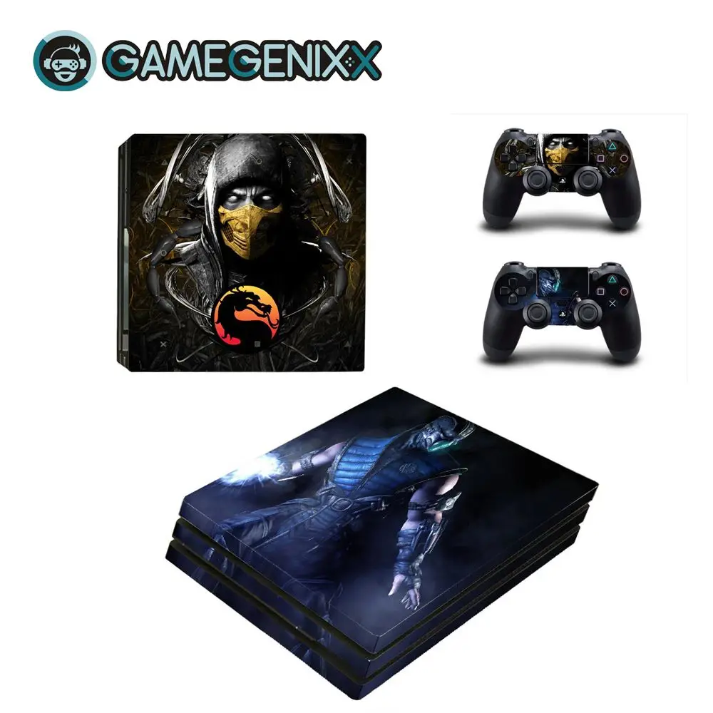 Mortal Kombat Защитная Наклейка на кожу GAMEGENIXX для консоли PS4 Pro и 2 контроллера-mmoral Kombat - Цвет: Mortal Kombat