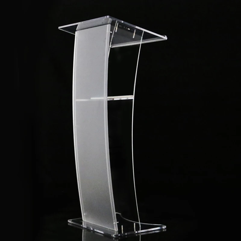 Акриловый люцитовый подиум, Лекция, Хрустальный плексиглас, церковная Лекция с передней панелью, 48 \высокий, простой в сборке