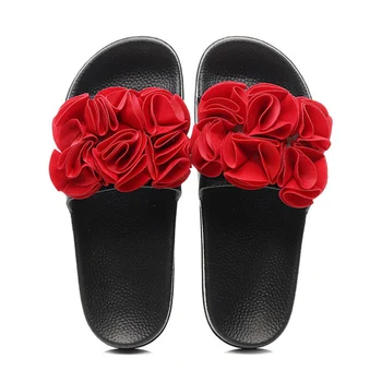 

Women Summer Slippers Ladies Flip Flops Peep Toe Beach Woman Sandals Flower Platform Thick Bottom Sandals Lady Female Shoes