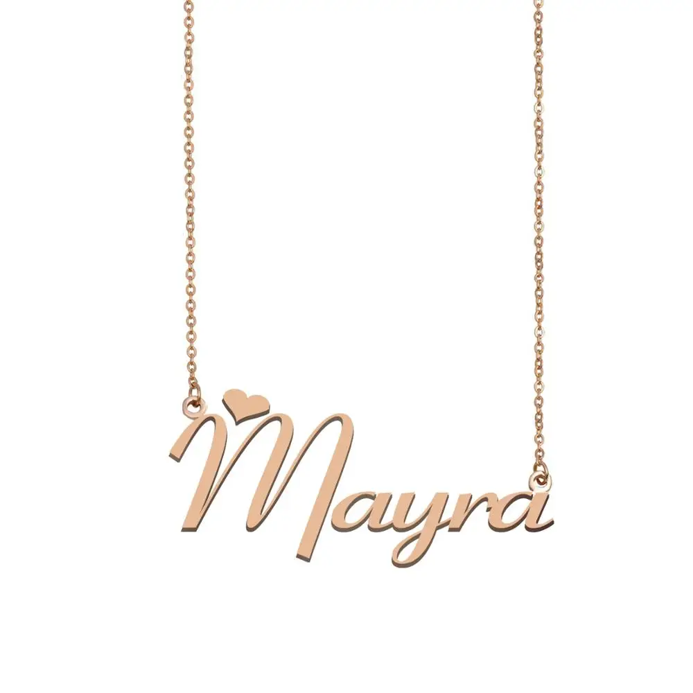 

Mayra Name Necklace Custom Nameplate Pendant for Women Girls Best Friends Birthday Wedding Christmas Mother Days Gift