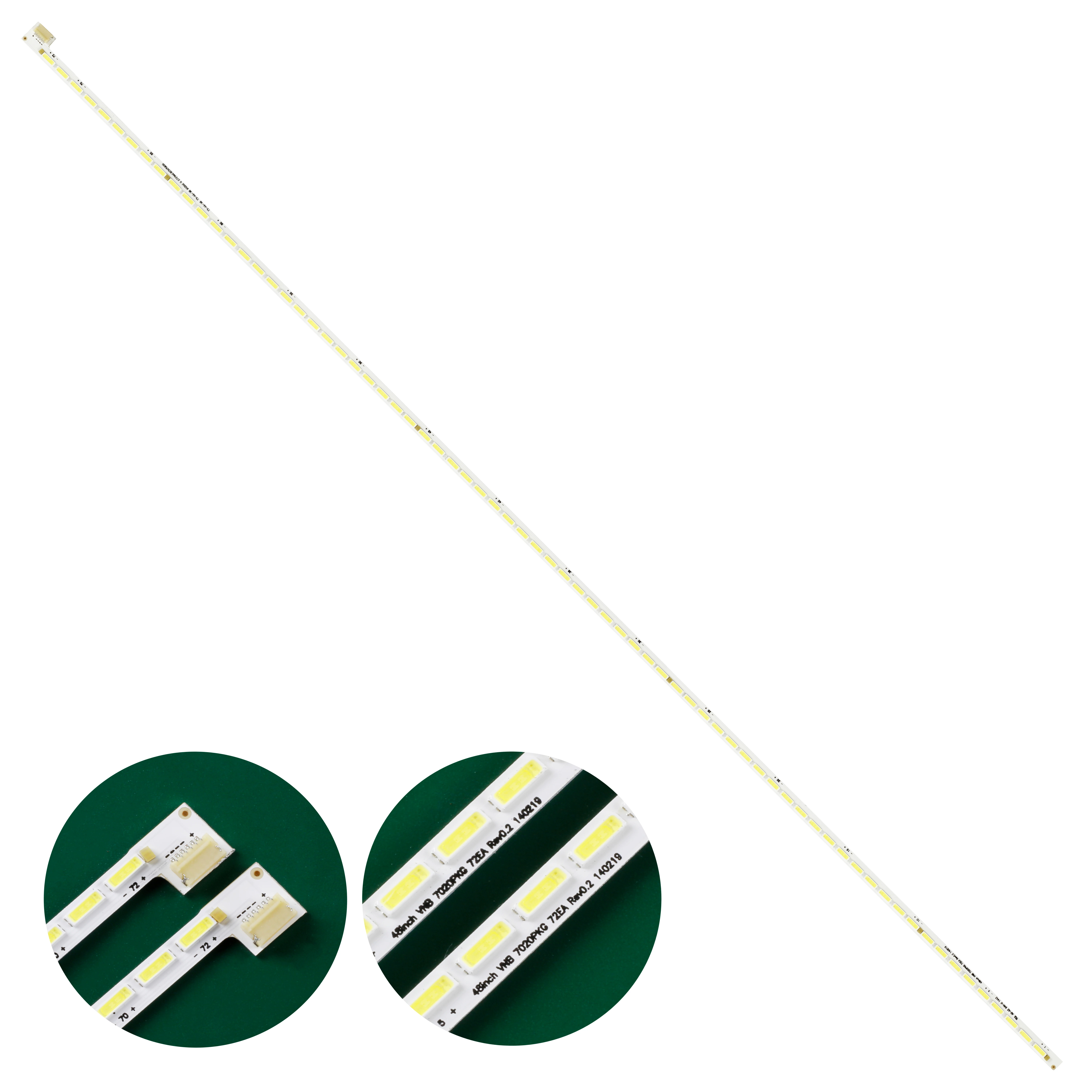 Nova Tira de Luz de Fundo Led para lg Lnnotek 48 Polegada Vnb 7020pkg 72ea Rev0.2 Lsc480hn03 Ves480unvs-m01 Ves480unvs3d-m01 Tx48c300b