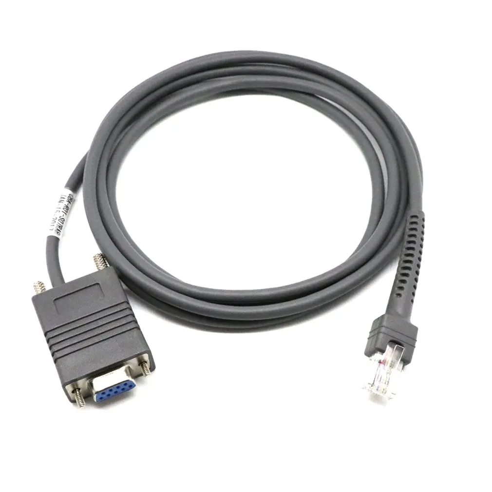 

9 Pin RS232 Serial Cable 7FT RJ45 To DB9 For Symbol Barcode Scanner CBA-R01-S07PAR