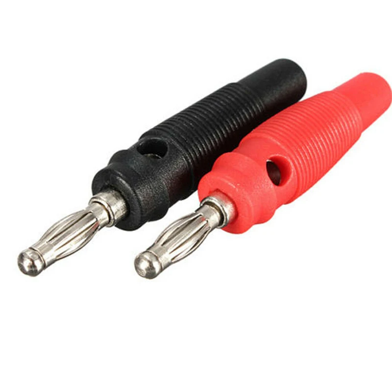 

2 4mm stackable banana plug terminals, solderless side, solderless connector DIY electronics spray accessories