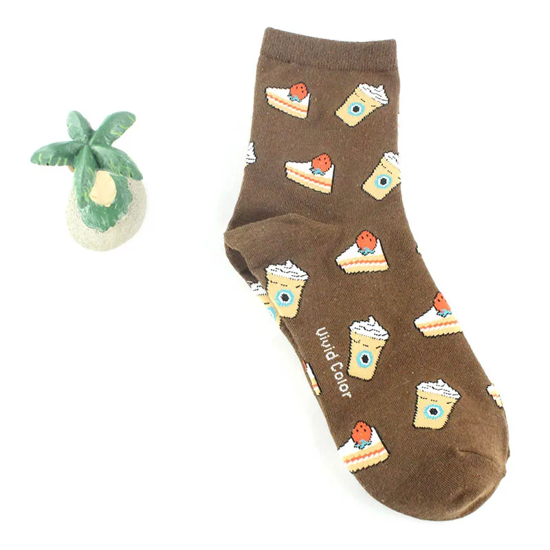 Graffiti Food Kawaii Socks Women Creative Art Sox Japanese Harajuku Cake Hamburg Cookies Cute Funny Socks Socks Aliexpress