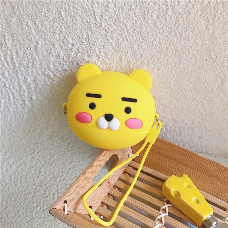 coin purse Новинка, силиконовый женский кошелек с мультяшным рисунком, мини круглый кошелек с карманом для монет, женские сумки, держатели для карт, роскошный брендовый прозрачный кошелек - Цвет: coin purse