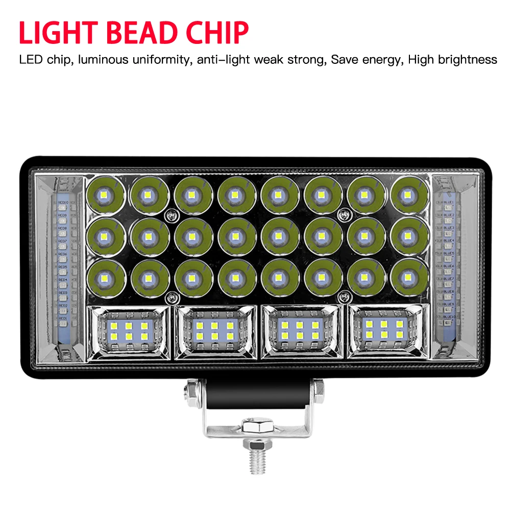 12 V/24 V 204W 68LED рабочий светильник Точечный светильник автомобиль внедорожник ATV для езды по бездорожью Противотуманные огни для проекта автомобиль Jeep SUV седельный тягач