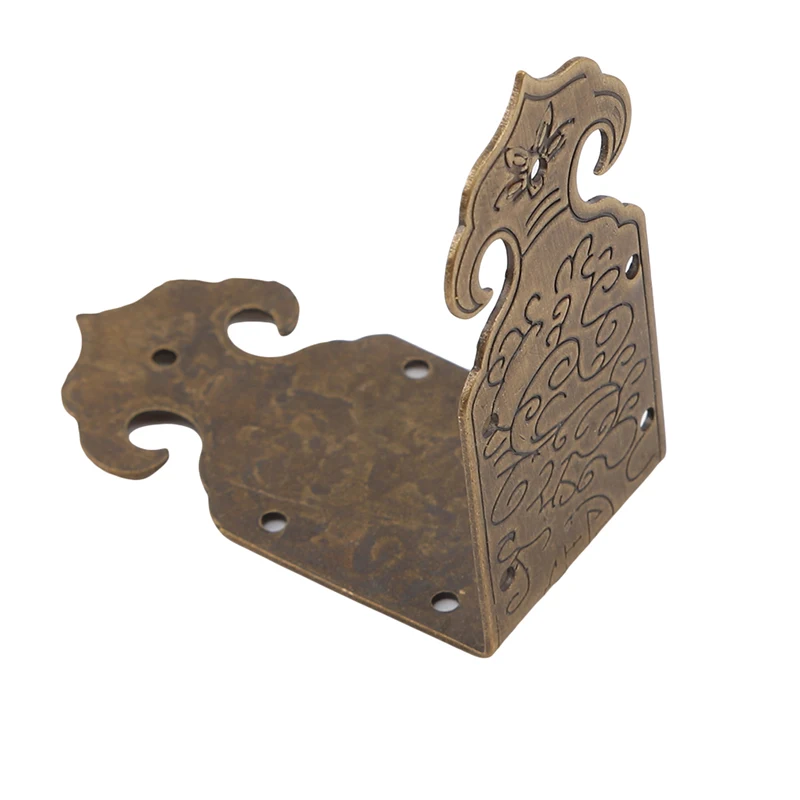 High qualityVintage Luggage Case Box Corner Pattern Carved Corners,Brackets Decorative,Furniture Decoration Box Corner,Bronze