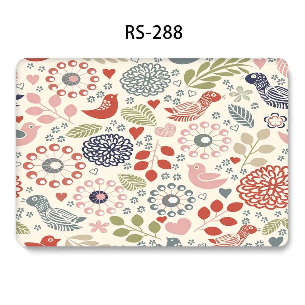 288 Чехол для ноутбука MacBook Touch ID Air 13 A1932 для MacBook Air Pro retina 11 12 13 13,3 15 touch bar A2159+ крышка клавиатуры - Цвет: 288