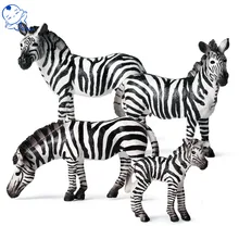 

Simulation Zoo African Wild Animal Model Zebra PVC Action Figure Home Decoration Early Child Christmas Present Educational Toys